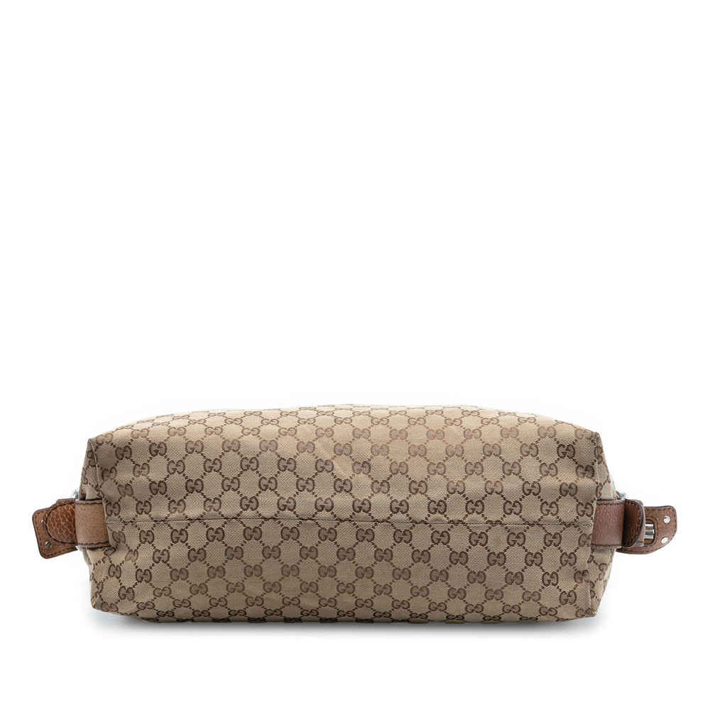 Pre-Loved Gucci Medium GG Canvas Bamboo Bar Tote - Picture 3 of 7